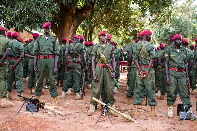 Militaires SPLA, Yambio, Soudan du Sud ©A.G.