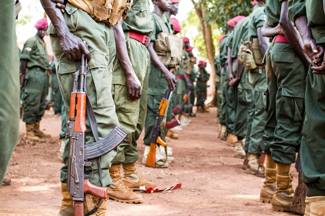 Militaires SPLA, Yambio, Soudan du Sud ©A.G.
